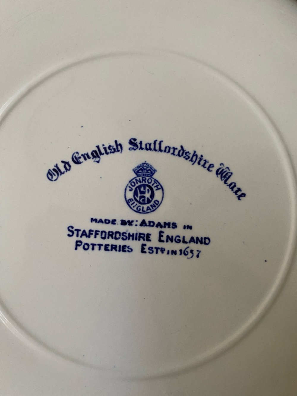 Staffordshire Liberty blue Kenmore House Decorative Plate - Picture 5 of 8